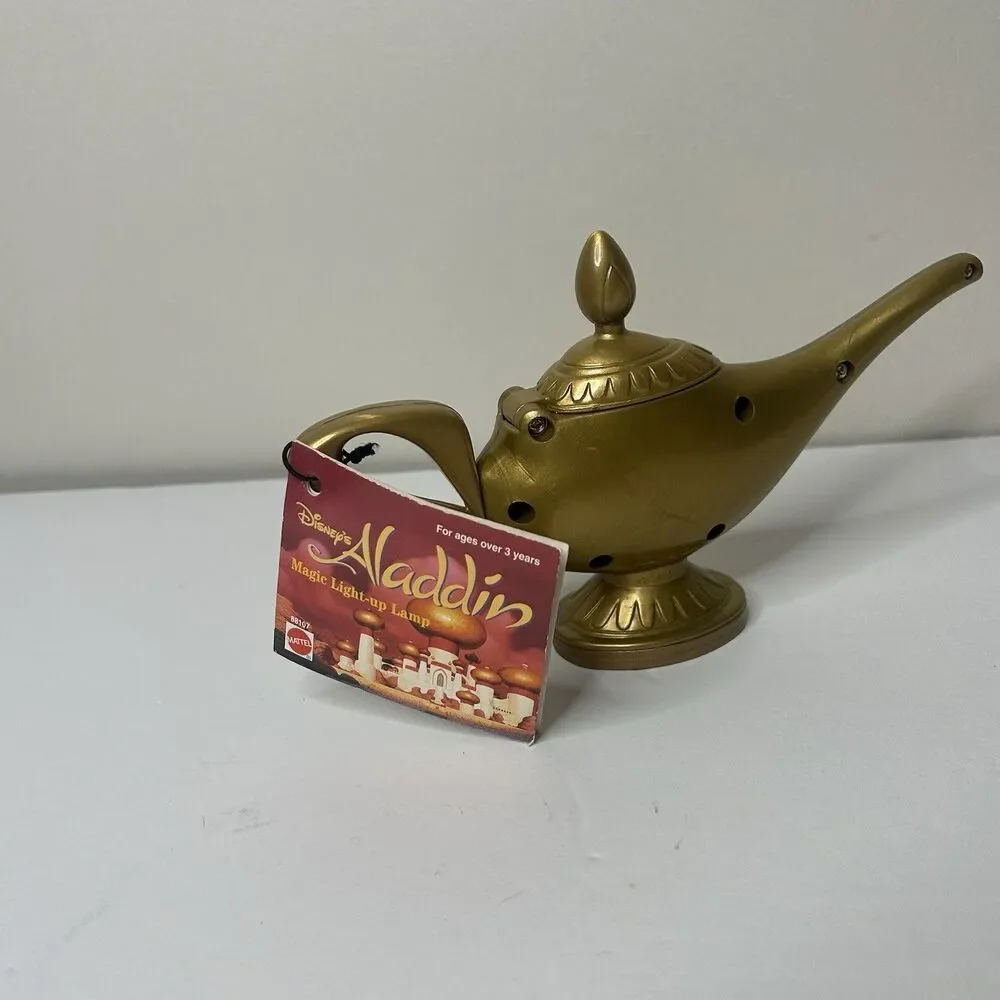 New 90s 1990s Vintage Aladdin light up lamp toy